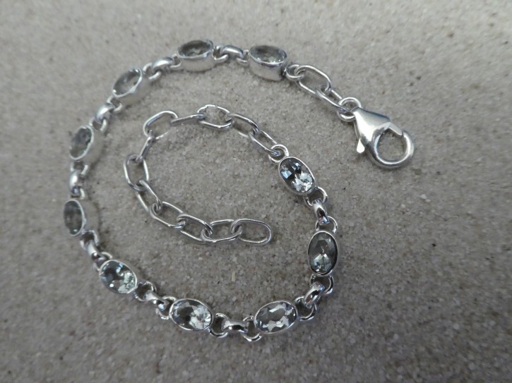 Aquamarin Armband / 925'er Silber