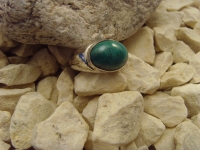 Malachit-Ring / 925'er Silber