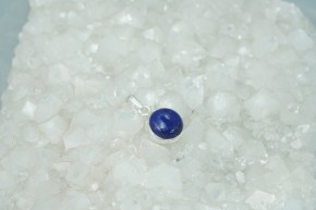 Lapis-Lazuli Anhänger - rund - 925'er Silber