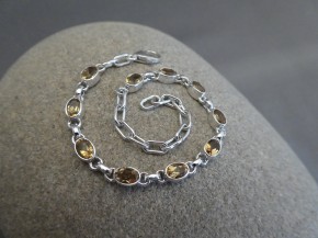 Citrin - Armband / 925'er Silber