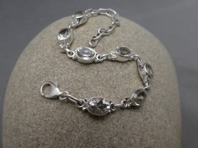 Bergkristall - Armband / 925'er Silber