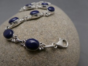 Armband - Lapis-Lazuli / 925'er Silber