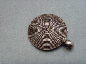 Spiralanhänger rund - 925'er Silber