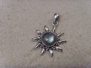 Inka-Sonne-Labradorit / 925'er Silber