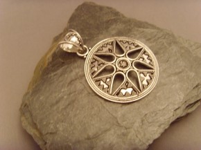 Silberanhänger (antikes-Design) - 925'er Silber
