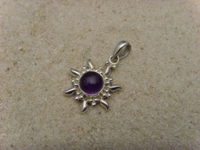 Inka Sonne / 925 er Silber / Amethyst