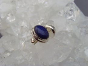 Lapislazuli  Ohrstecker - Oval - 925'er Silber