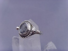 Turmalin Ring / 925'er Silber / facettiert